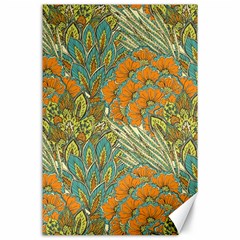 Orange Flowers Canvas 24  X 36  by goljakoff