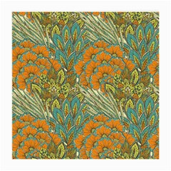 Orange Flowers Medium Glasses Cloth by goljakoff