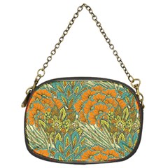 Orange Flowers Chain Purse (two Sides) by goljakoff