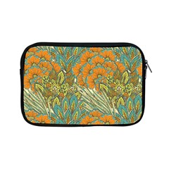 Orange Flowers Apple Ipad Mini Zipper Cases by goljakoff