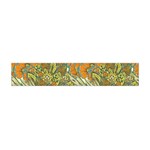 Orange flowers Flano Scarf (Mini) Back