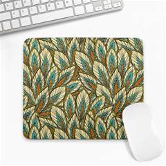 Green Leaves Large Mousepads by goljakoff