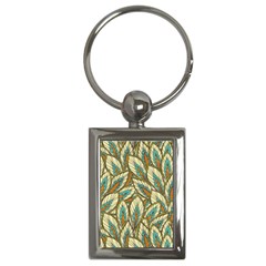 Green Leaves Key Chain (rectangle) by goljakoff