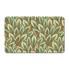 Green Leaves Magnet (rectangular) by goljakoff