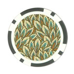 Green leaves Poker Chip Card Guard (10 pack) Back