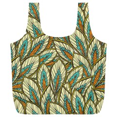 Green Leaves Full Print Recycle Bag (xl) by goljakoff