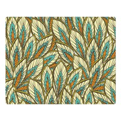 Green Leaves Double Sided Flano Blanket (large)  by goljakoff