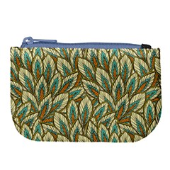 Green Leaves Large Coin Purse by goljakoff