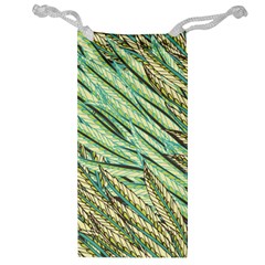 Green Leaves Jewelry Bag by goljakoff