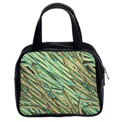 Green Leaves Classic Handbag (two Sides) by goljakoff