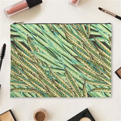 Green Leaves Cosmetic Bag (xl) by goljakoff