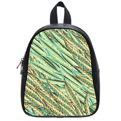 Green Leaves School Bag (small) by goljakoff