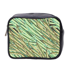 Green Leaves Mini Toiletries Bag (two Sides) by goljakoff