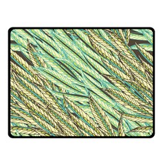 Green Leaves Fleece Blanket (small) by goljakoff