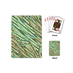 Green Leaves Playing Cards Single Design (mini) by goljakoff