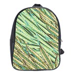 Green leaves School Bag (XL) Front