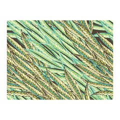 Green Leaves Double Sided Flano Blanket (mini)  by goljakoff