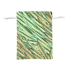 Green Leaves Lightweight Drawstring Pouch (m) by goljakoff