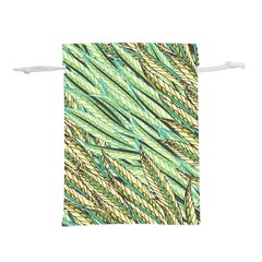 Green Leaves Lightweight Drawstring Pouch (l) by goljakoff