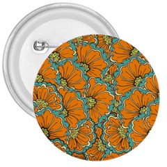 Orange Flowers 3  Buttons by goljakoff