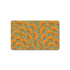 Orange Flowers Magnet (name Card) by goljakoff