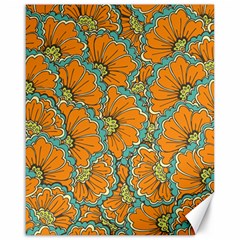 Orange Flowers Canvas 16  X 20  by goljakoff