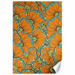 Orange Flowers Canvas 20  X 30  by goljakoff