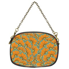 Orange Flowers Chain Purse (one Side) by goljakoff