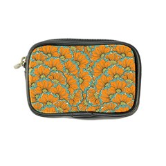 Orange Flowers Coin Purse by goljakoff