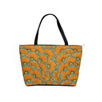 Orange flowers Classic Shoulder Handbag Front