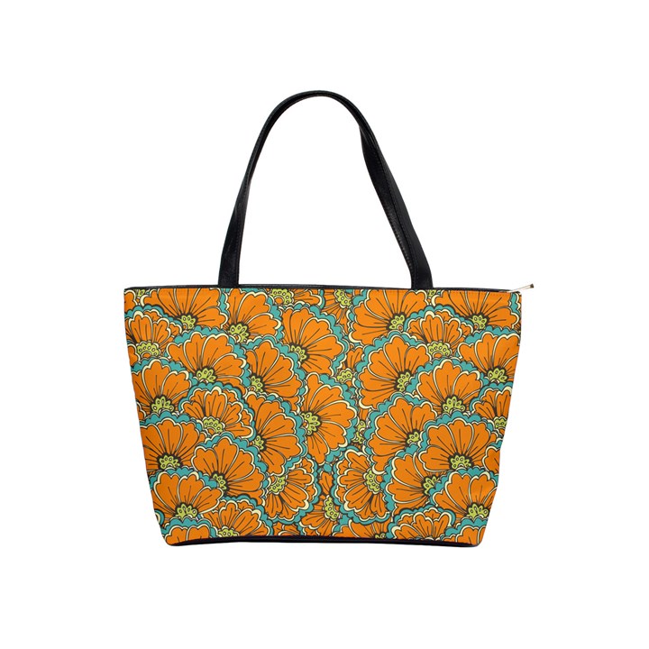 Orange flowers Classic Shoulder Handbag