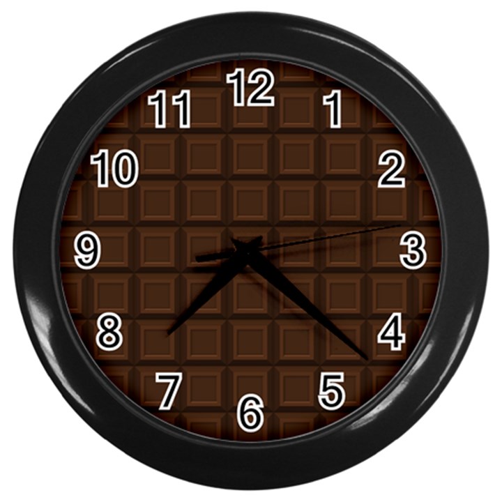 Chocolate Wall Clock (Black)