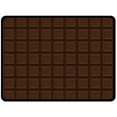 Chocolate Double Sided Fleece Blanket (large)  by goljakoff