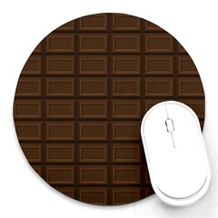 Milk Chocolate Round Mousepads by goljakoff