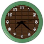 Milk Chocolate Color Wall Clock Front