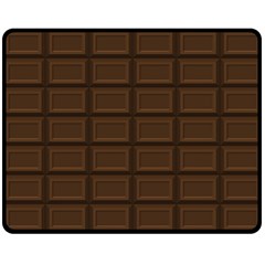 Milk Chocolate Double Sided Fleece Blanket (medium)  by goljakoff