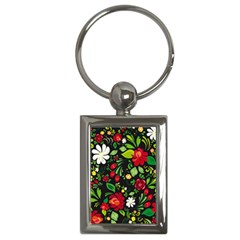 Russian Khokhloma Key Chain (rectangle) by goljakoff