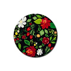 Russian Khokhloma Rubber Coaster (round)  by goljakoff