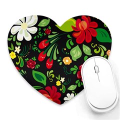 Russian Khokhloma Heart Mousepads by goljakoff