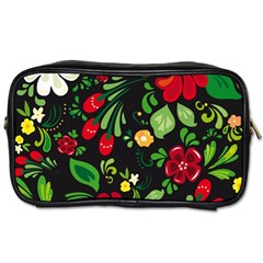 Russian Khokhloma Toiletries Bag (one Side) by goljakoff