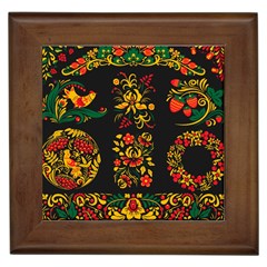 Hohloma Ornament Framed Tile by goljakoff