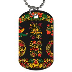 Hohloma Ornament Dog Tag (one Side) by goljakoff