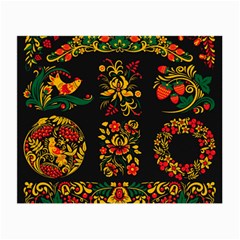 Hohloma Ornament Small Glasses Cloth (2 Sides) by goljakoff