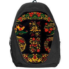 Hohloma Ornament Backpack Bag by goljakoff