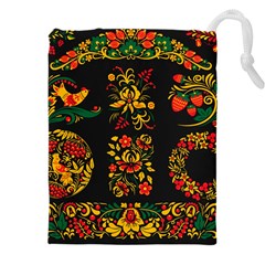 Hohloma Ornament Drawstring Pouch (5xl) by goljakoff