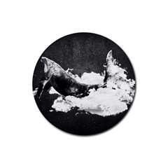 Whale Dream Rubber Coaster (round)  by goljakoff