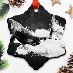 Whale Dream Snowflake Ornament (two Sides) by goljakoff