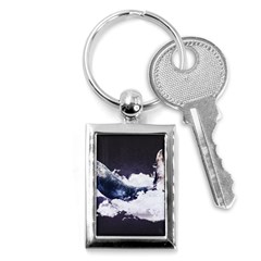 Blue Whale Dream Key Chain (rectangle) by goljakoff