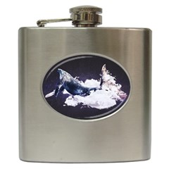 Blue Whale Dream Hip Flask (6 Oz) by goljakoff