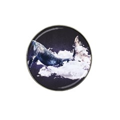 Blue Whale Dream Hat Clip Ball Marker (4 Pack) by goljakoff